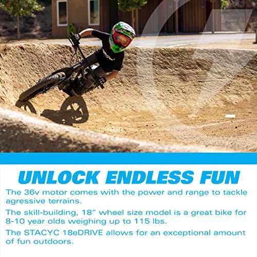 STACYC Brushless 18eDRIVE Electric Balance Bike for Kids Orange