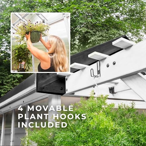 Backyard Discovery Bellerose Walk-in Greenhouse Kit White