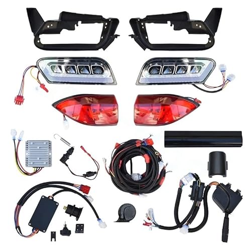 Revenge Golf Cart Parts & Accessories Deluxe LED Light Kit for Club Car Tempo Golf Carts Black