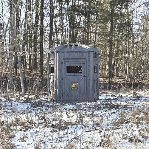 Outta Site Thicket 5-Sided Hunting Blind for 2-3 Persons Hard-Sided Ground Blind - Thicket Oak