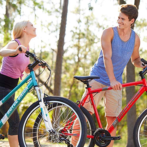 ROYCE UNION RMA 27.5" Mens 21-Speed All-Terrain Mountain Bike, 20" Aluminum Frame, Trigger Shift Red - Men's Bike