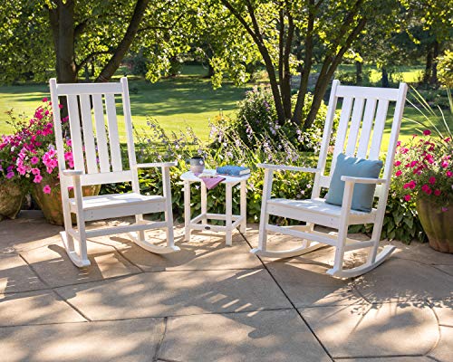 Polywood Vineyard 3-Piece Rocking Set Black