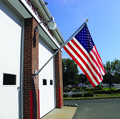 Annin Flagmakers American Flag SolarGuard Nylon Outrigger Flagpole Kit 8 Feet