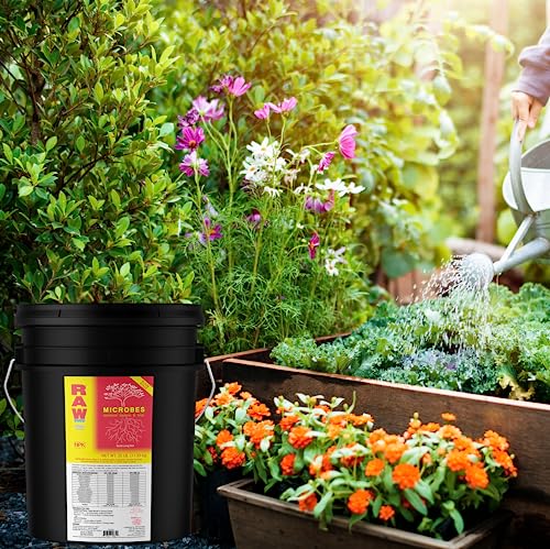 RAW Microbes Bloom 25lb - Beneficial Microbial Inoculant for Flowering Plants