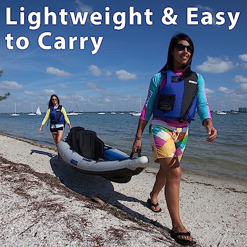 Sea Eagle 385FT FastTrack Deluxe Solo Inflatable Kayak 12'6" Blue/White