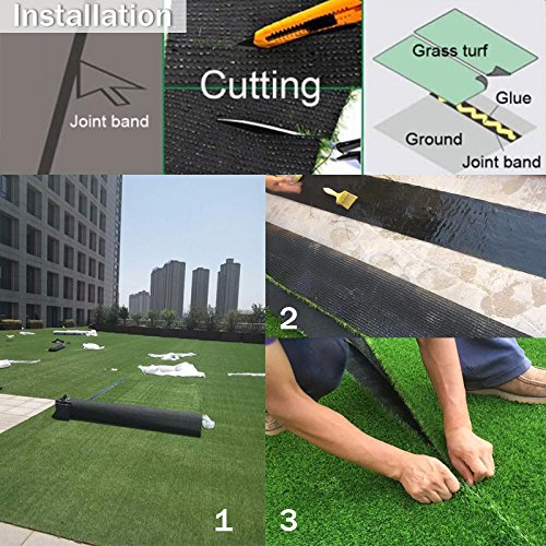 Petgrow Realistic Artificial Grass Rug 1.37" Height 13FT x 40FT