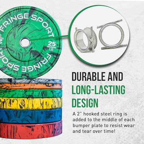 FringeSport Bumper Plates Set - Tie-Dye Tiger Stripe