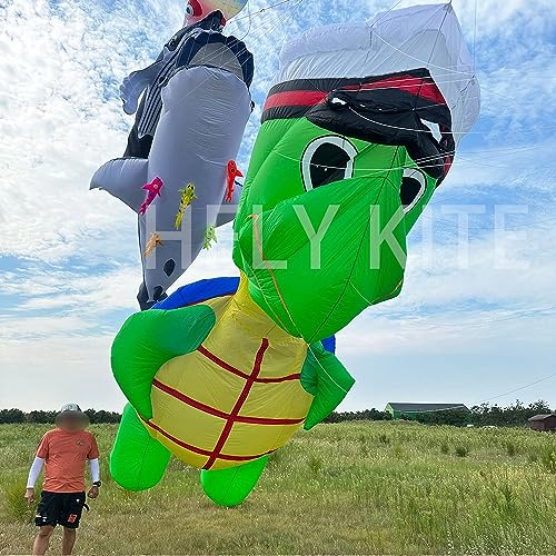 Yingfeida HFLY 5m Giant Inflatable Sea Turtle Kite Blue