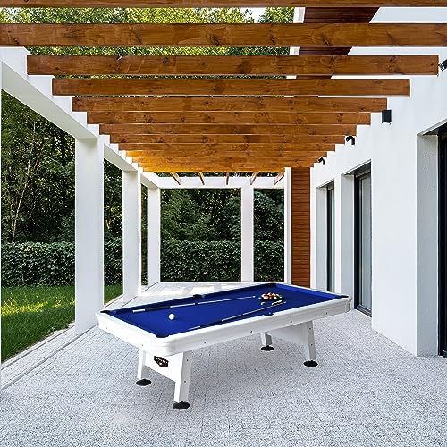 Hathaway Alpine 8-ft Outdoor Pool Table White