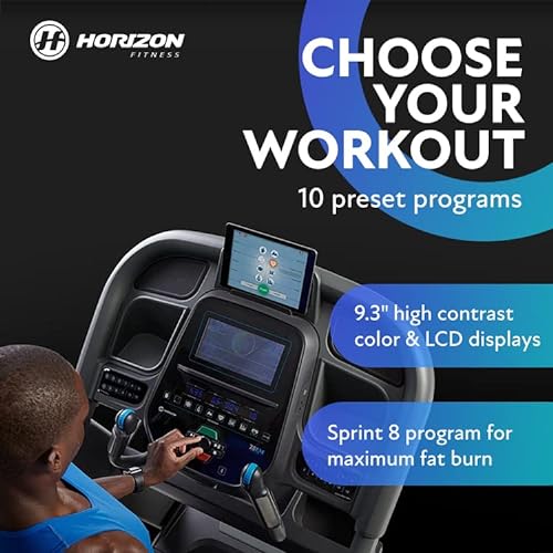 Horizon Fitness 7.8 Studio Series Smart Treadmill Black