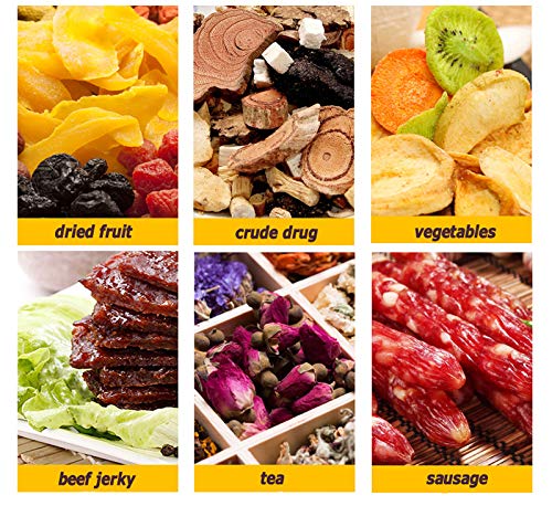 BREVELTION Food Dehydrator 16 Layers Silver