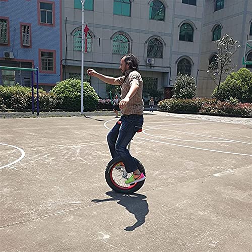 LJYT Unicycle 14-24 inch Perfect Beginner's with Adjustable seat Alloy Rim and Extra-Thick Tires Size 20inch