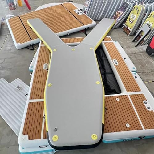 BOZHOUYUPIN Floating Inflatable Y Pontoons Dock Platform for Boat/Yacht/Jet Ski 6m