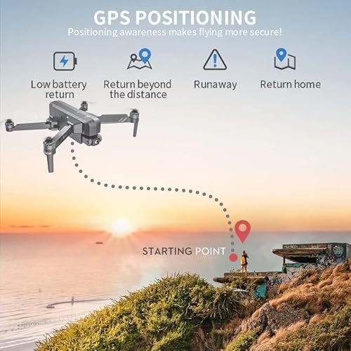 SJRC F11S 4K PRO Drone HD Camera GPS WiFi Gimbal Foldable Quadcopter Black
