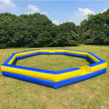 WARSUN Giant 26Ft Inflatable Gaga Ball Pit with Built-in Blower Blue&Yellow