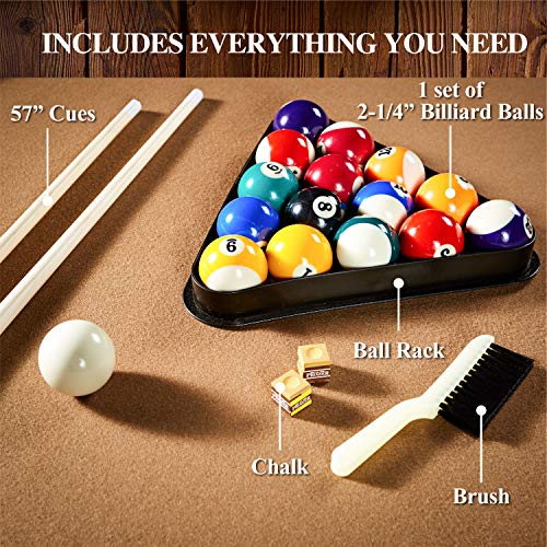 Barrington Billiards 7.5' Belmont Drop Pocket Table Tan/Dark Wood Grain