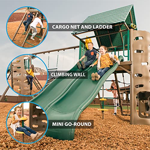 Lifetime Big Stuff Adventure Swing Set Brown/Green