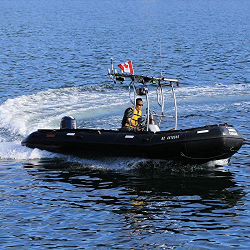 Seamax Ocean430T Commercial Grade PVC Inflatable Boat 14ft Black