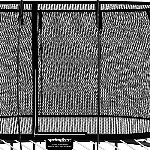 Springfree Compact Oval Trampoline 6x9 ft Black