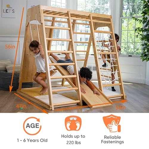 Avenlur Magnolia 6-in-1 Indoor Playground Natural