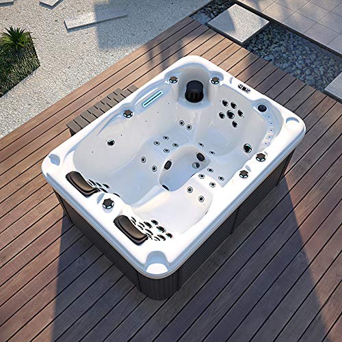 MCP-Distributions Outdoor Hydrotherapy Hot Tub SPA 51 Jets 23 LED Lights