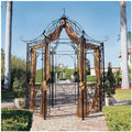Design Toscano The Amelie Architectural Steel Garden Gazebo Bronze