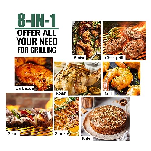 Z GRILLS Wood Pellet Grill Smoker with PID 2.0 Controller, 700 sq in Cooking Area, Meat Probes, Rain Cover Bronze