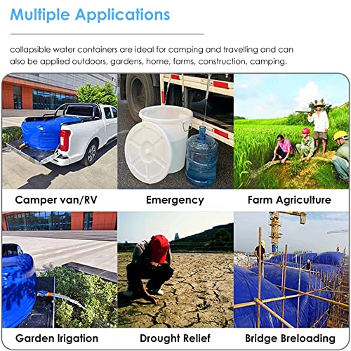 5sssallefaa Portable Water Storage Bag 1800L One Color