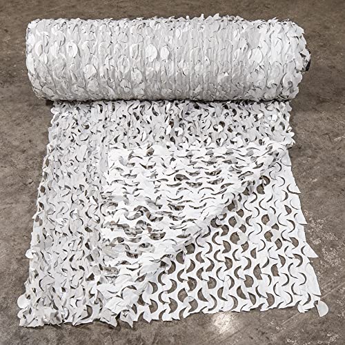 CamoSystems Premium Series Ultra-Lite Camouflage Netting Bulk Roll 7'10" x 85Yd Snow - White/Light Gray