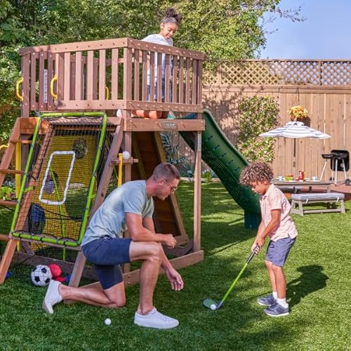 KidKraft All-in-One Sports Adventure Wooden Playset Brown