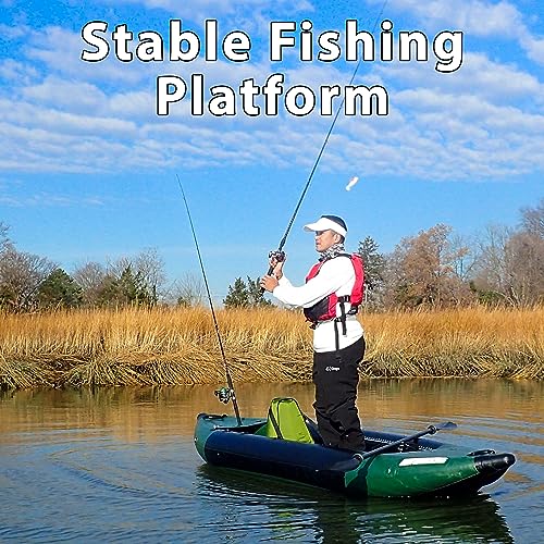 Sea Eagle 350FX Inflatable Explorer 1 Person Fishing Kayak Green