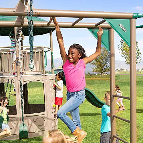 Lifetime Adventure Tower Deluxe Swing Set Green