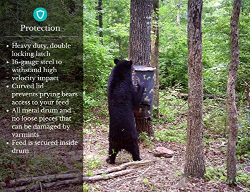 One & Done PRO Game Feeder 250 lbs Bear Proof Black