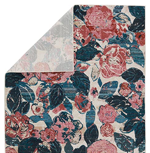 Jaipur Living Indoor Outdoor Large Area Rug Floral Pink 8x10
