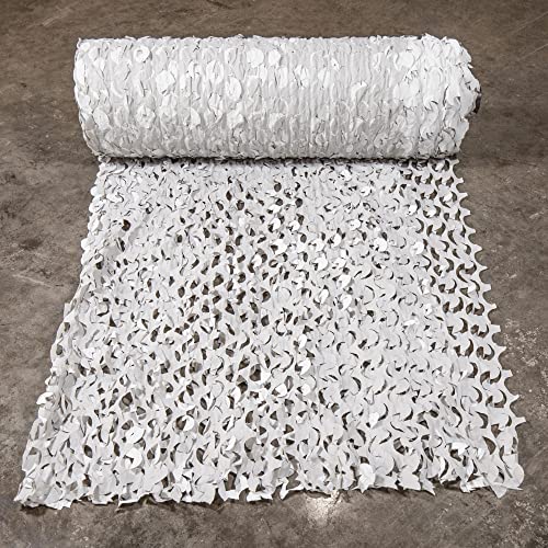 CamoSystems Premium Series Ultra-Lite Camouflage Netting Bulk Roll 7'10" x 85Yd Snow - White/Light Gray