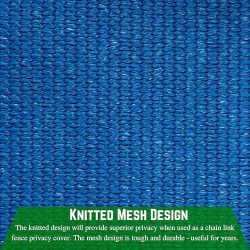 Farm Plastic Supply Hemmed Blue Shade Sail with Grommets - 6' x 275'