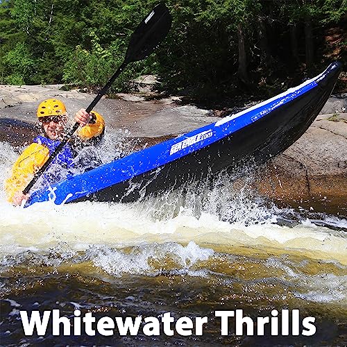 Sea Eagle 380X Explorer Inflatable Kayak Solo Deluxe Blue/White