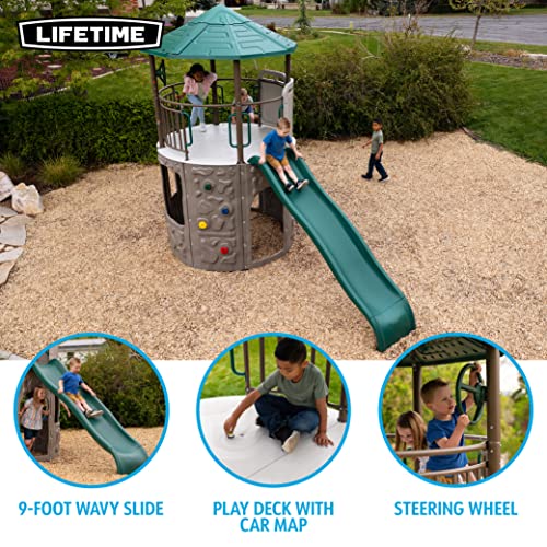 Lifetime Adventure Slide Tower Playset Earthtone