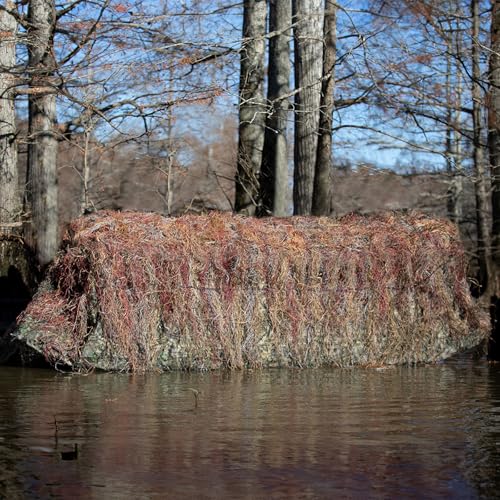 Drake Waterfowl DHG4000-006 Ghillie Boat Blind Mossy Oak Bottomland OSFM