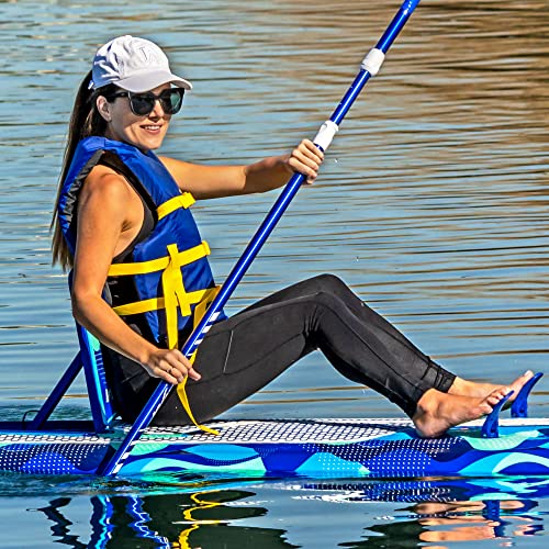 WAVESTORM 9ft6 SUP Kayak Hybrid Stand Up Paddleboard Foam Soft Top Blue