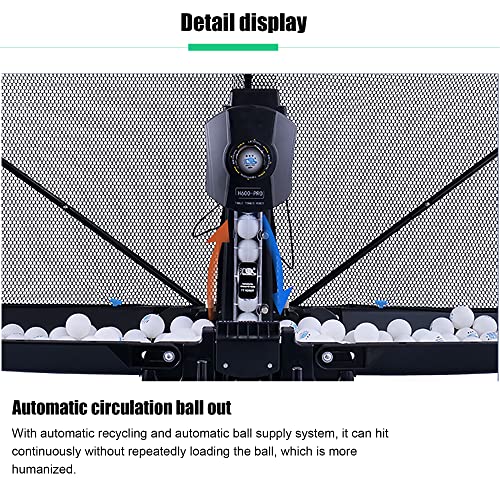 Boknight Table Tennis Robot with Capture Net Black