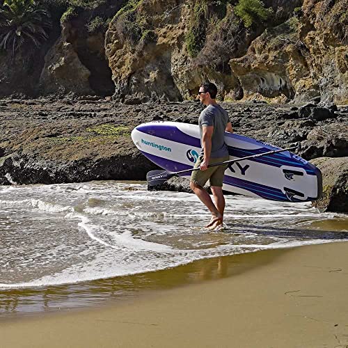 NIXY Huntington Inflatable SUP 9'6" x 32” x 6” Lightweight Stand Up Paddleboard Blue