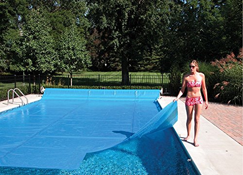 Sun2Solar Blue Rectangle Solar Cover 30x50 ft 1200 Series with Grommets Bundle