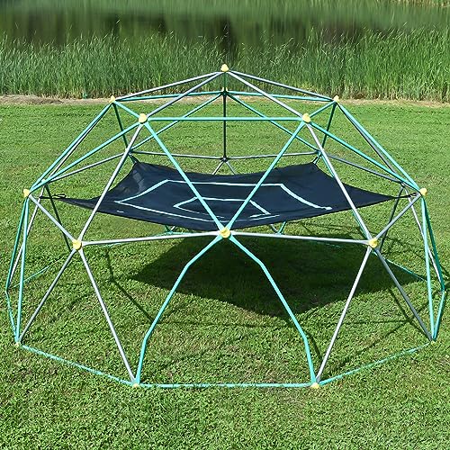KOZYSPHERE 13ft Geometric Dome Climber Play Center Green/Grey