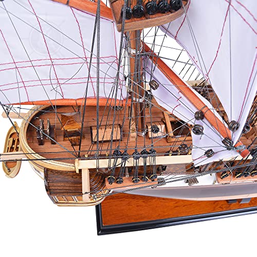 Old Modern Handicrafts USS Constellation Ship Model Red
