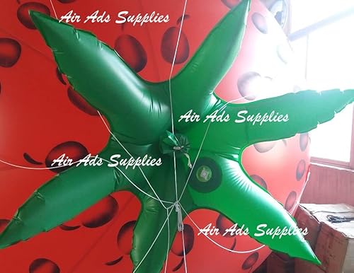 Air-Ads Supplies 16ft Giant Inflatable Flying Strawberry Helium Balloon Red
