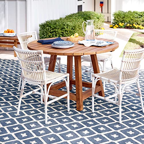 Dash & Albert Elizabeth Indoor/Outdoor Area Rug 9' x 12' Navy