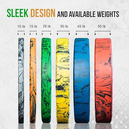 FringeSport Bumper Plates Set - Tie-Dye Tiger Stripe