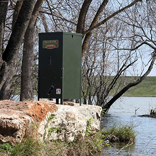 Texas Hunter Products Directional Fish Feeder 175 lb Capacity Hunter Green