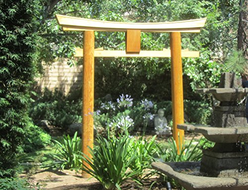SamsGazebos Japanese Shinto Temple Myojin Style Torii Gate 8 ft Brown